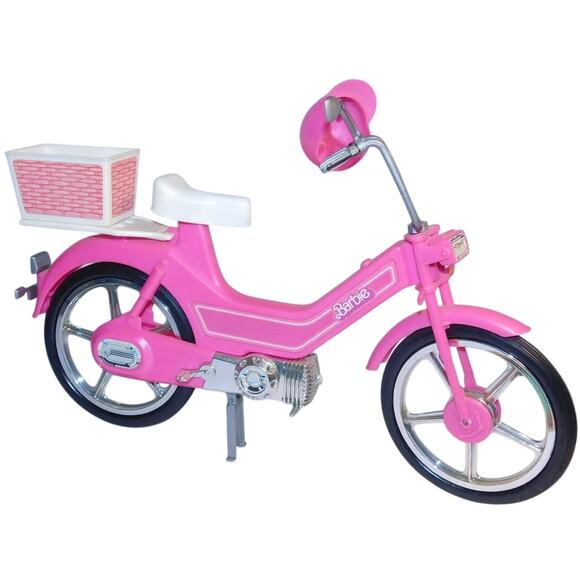 1983 Mattel's Barbie Motor Bike W/Basket, Helmet & Instructions - Picture 1 of 13